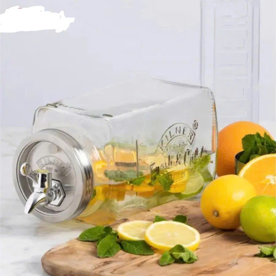 binh nuoc thuy tinh kilner fridge 3l moi