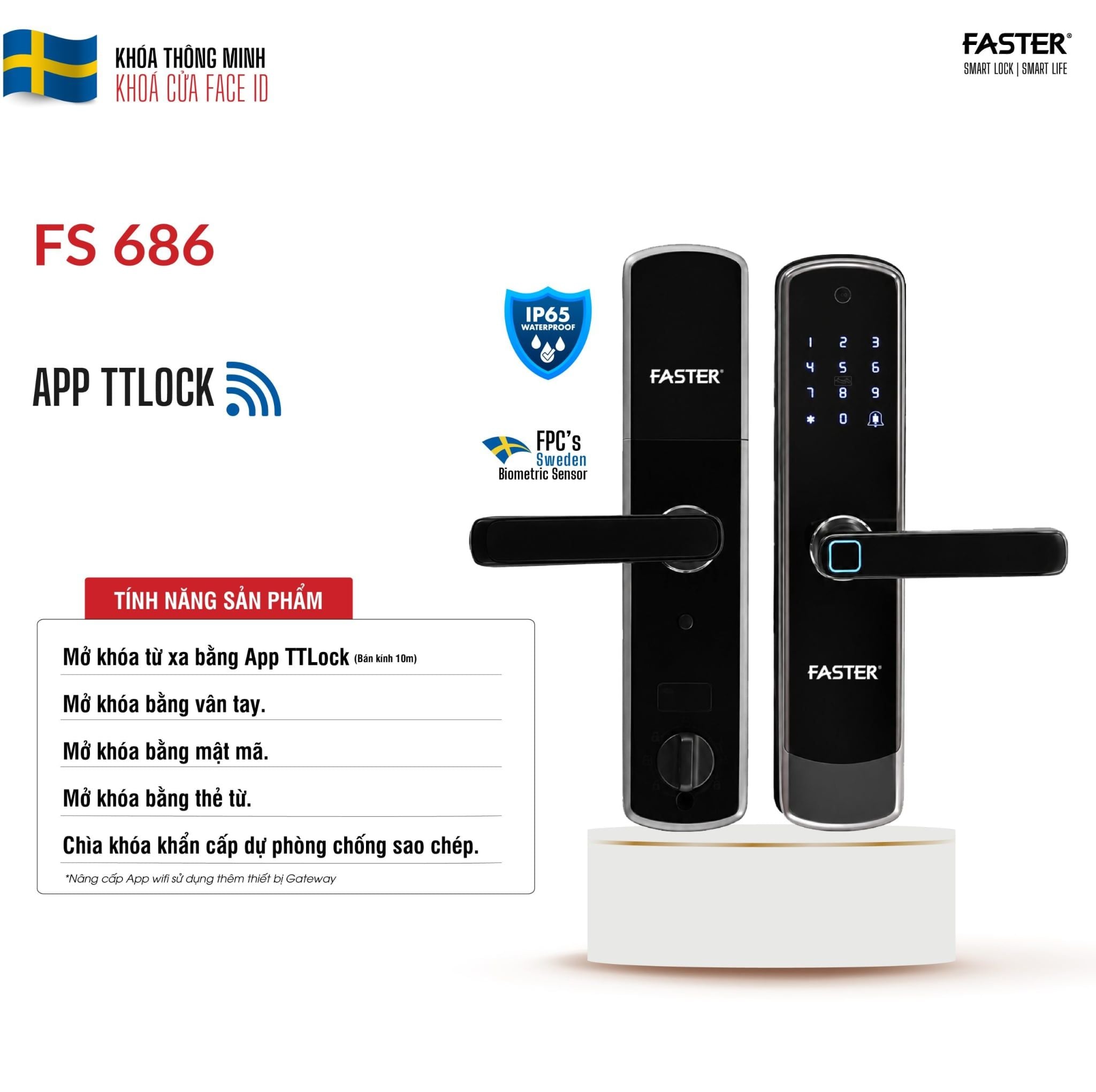 khoa cua van tay faster fs 686