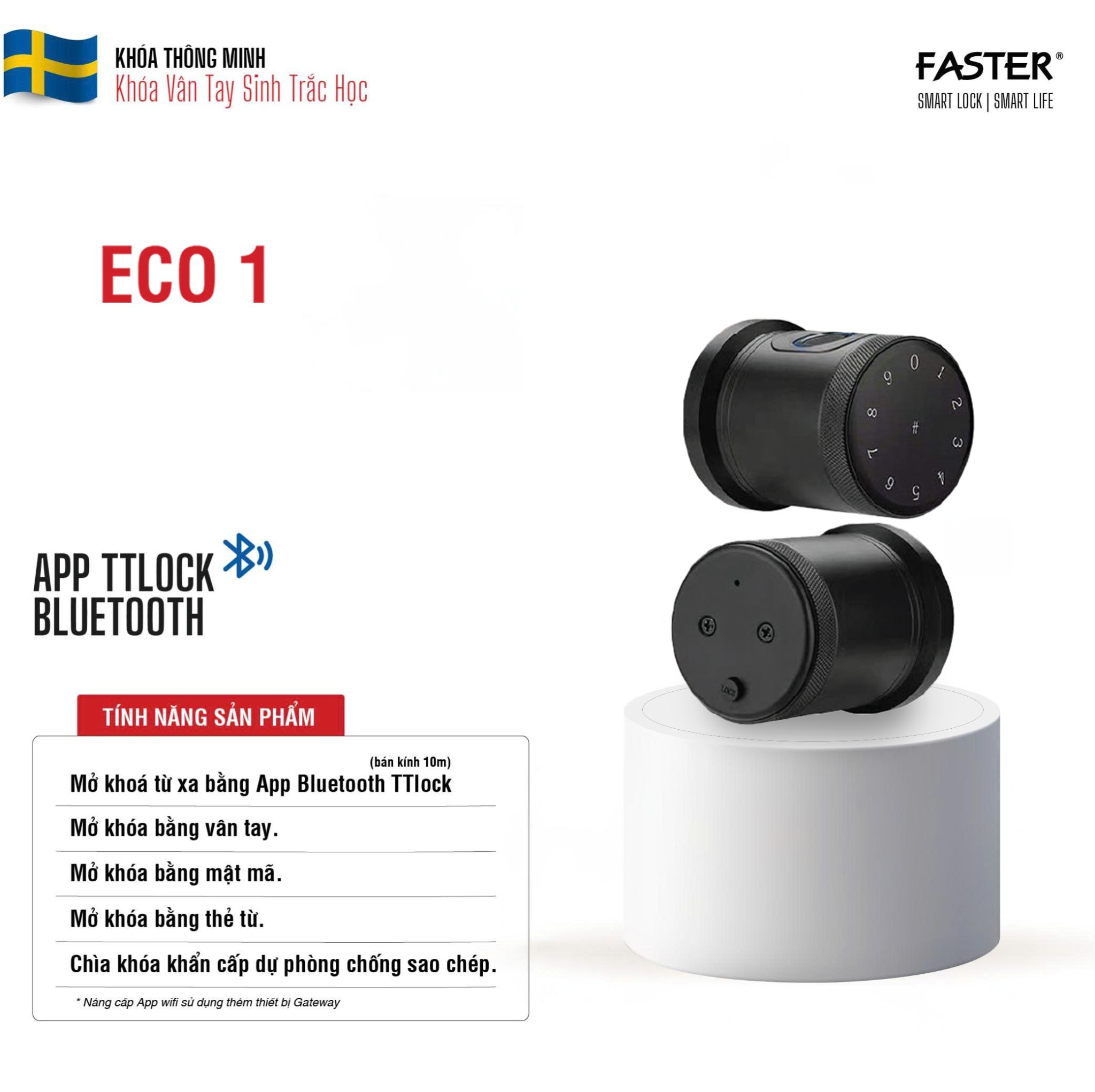khoa tay nam tron faster eco 1