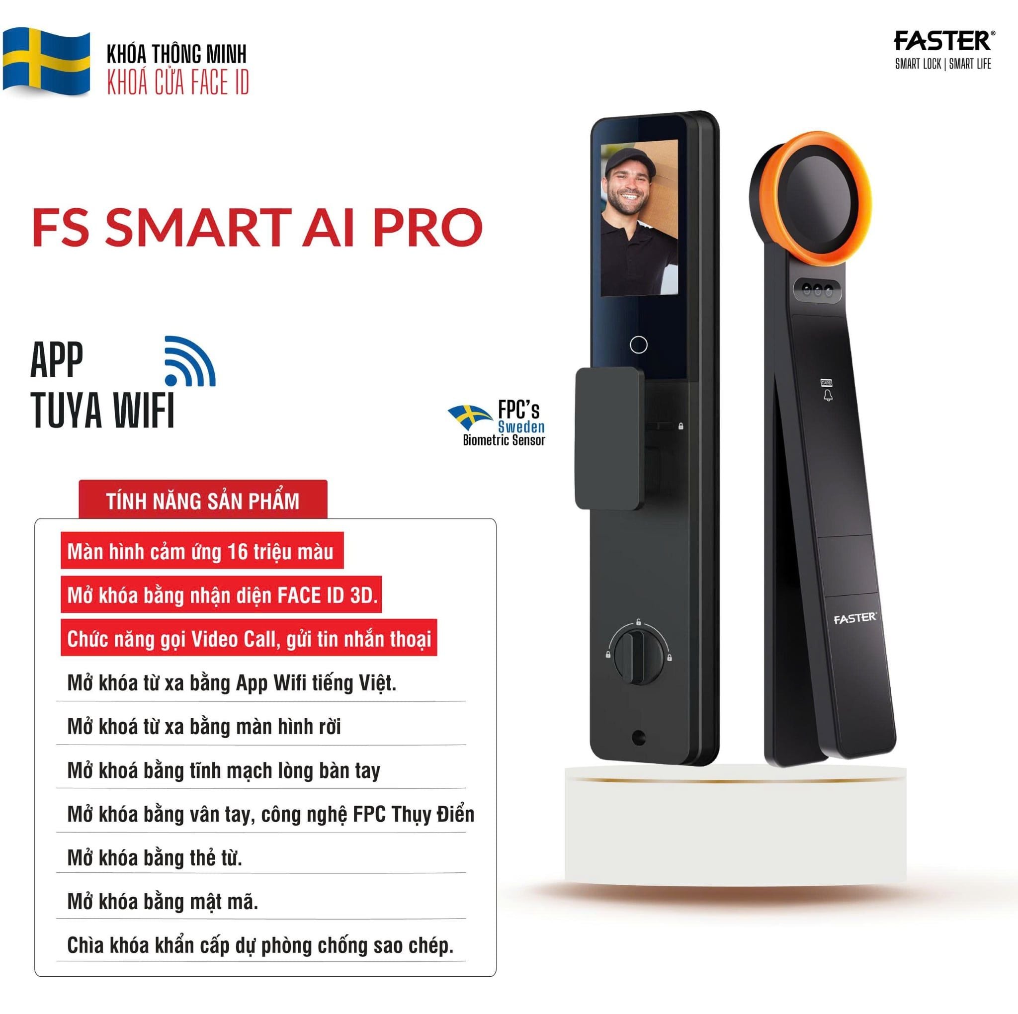 khoa cua nhan dien khuon mat faster fs smart ai pro