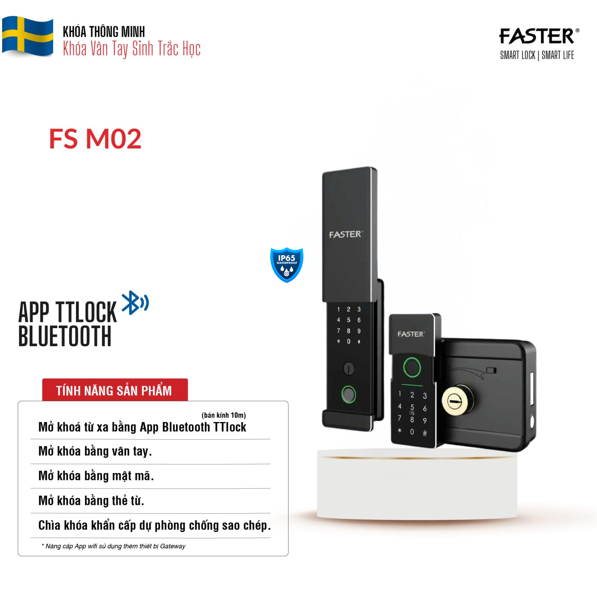 khoa van tay cua cong faster fsm02