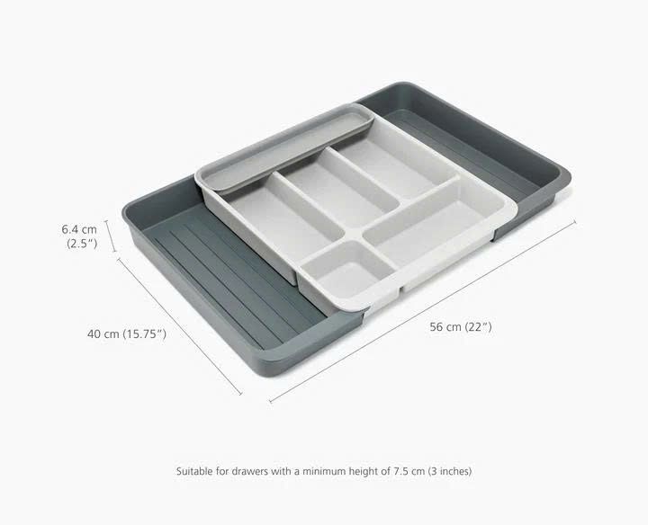 bo khay chia ngan keo de dao thia dia joseph joseph 8500016 drawerstore grey