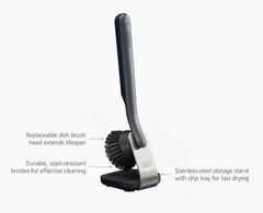 ban chai rua chen joseph joseph 6500010 sinktech mau xam co chan de