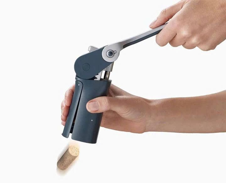 dung cu mo ruou joseph joseph 20099 barwise compact lever corkscrew mau xanh