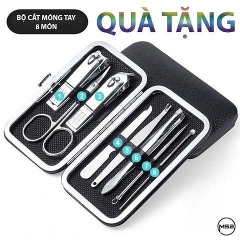 [QUÀ TẶNG] Bộ dụng cụ cắt móng tay đa năng 8 món cao cấp