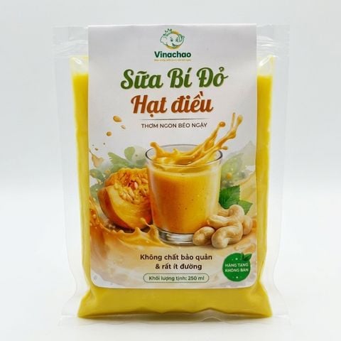  Sữa bí đỏ hạt điều 