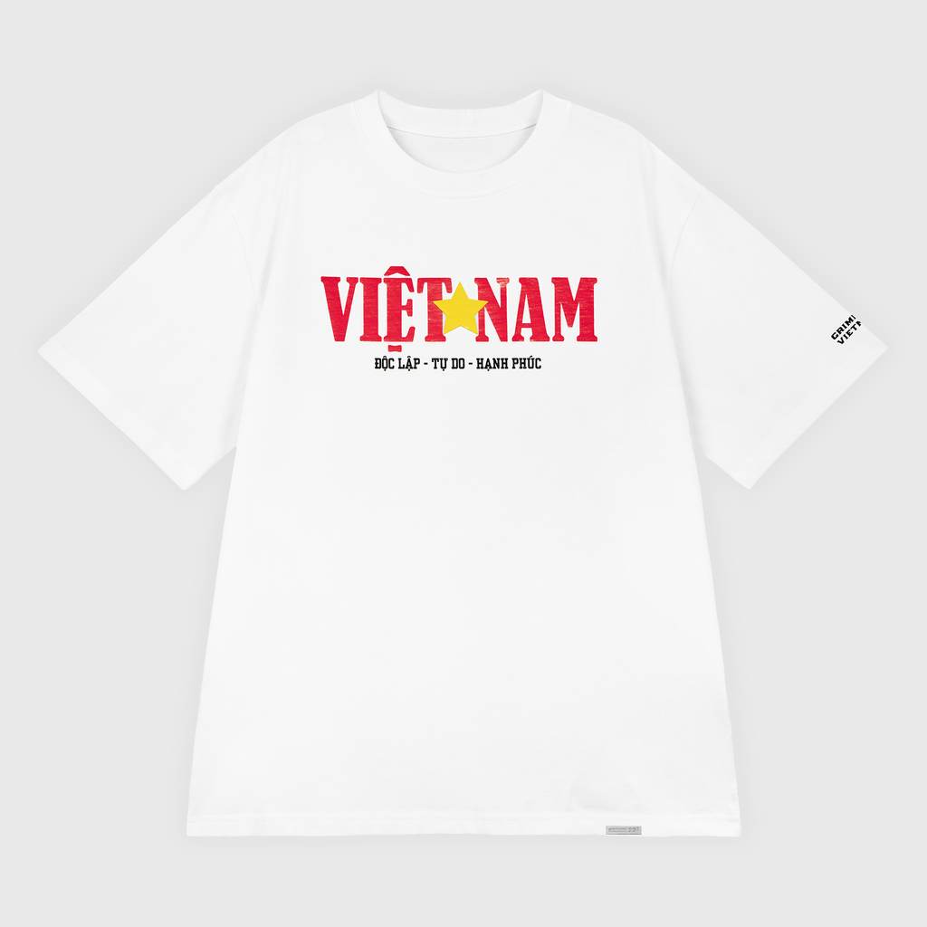 Áo Độc Lập - Tự Do - Hạnh Phúc // Trắng