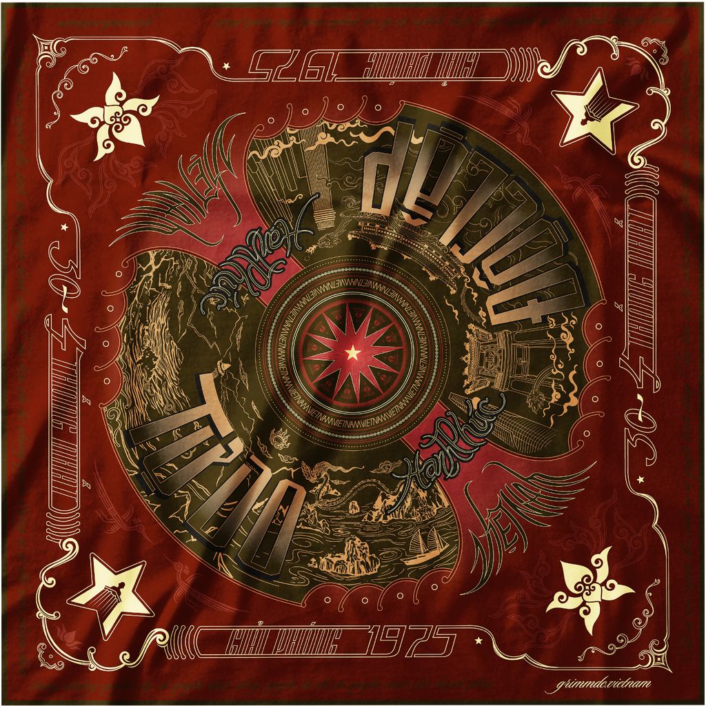 Khăn Non sông liền một dải // Đỏ