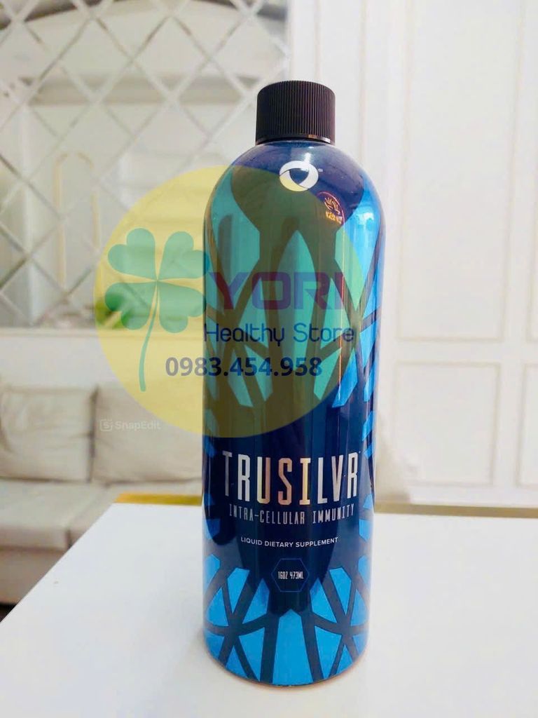 Trusilvr nước bạc tinh khiết hỗ trợ kháng khuẩn