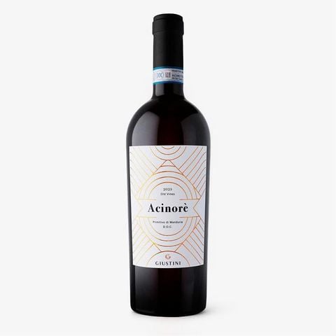  VANG ĐỎ Ý GIUSTINI ACINORE PRIMITIVO DI MANDURIA OLD VINES 