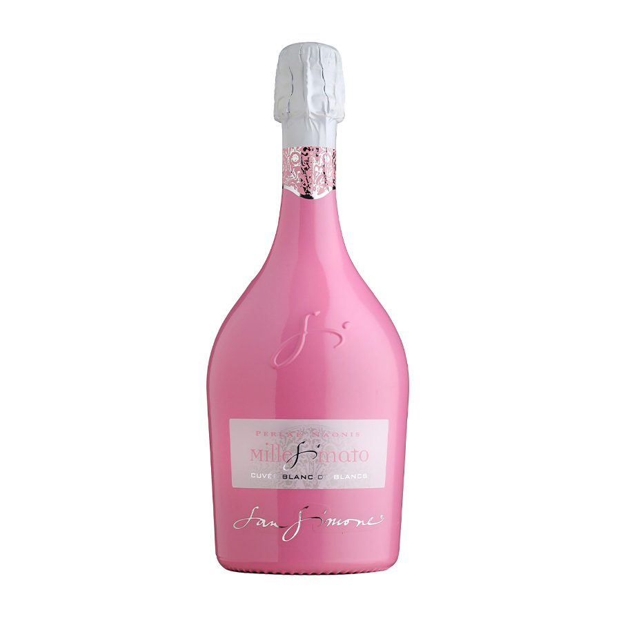  VANG SỦI Ý SAN SIMONE CUVEE BLANC DE BLANCS BRUT MILLESIMATO PINK 