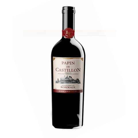  VANG ĐỎ PHÁP PAPIN DE CASTILLON BORDEAUX AOC 