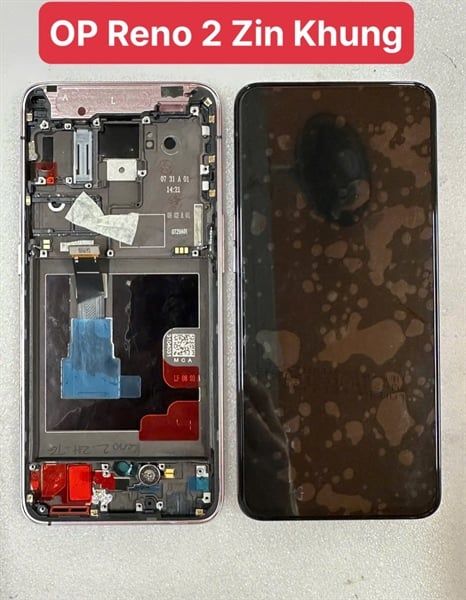Màn Hình Oppo Reno 2 Zin Hãng - Khung - Hồng ( Amoled )
