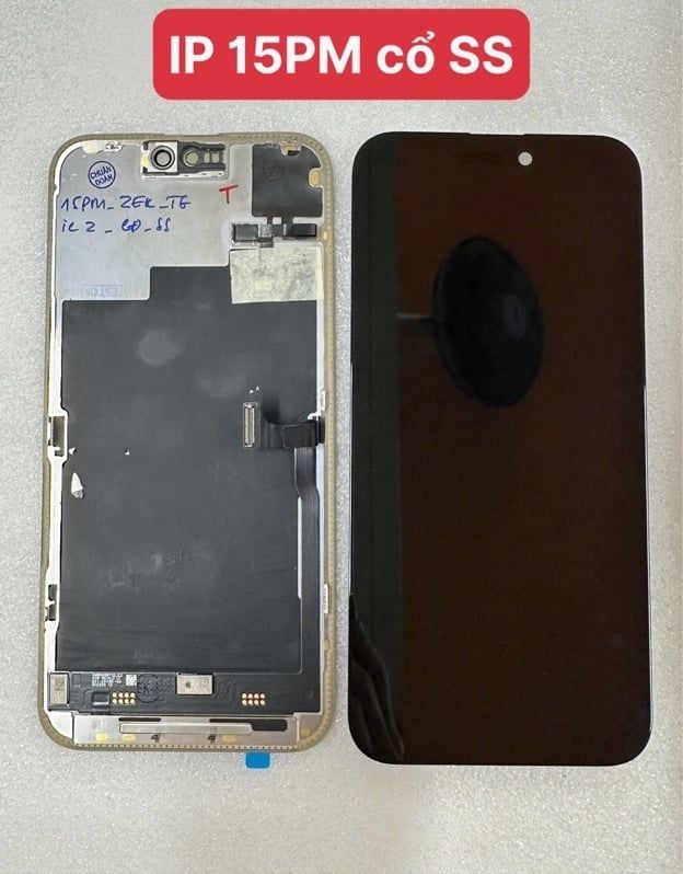 Màn Hình Iphone 15 Pro Max Zin - Ép Kính IC Zin - Chuẩn Đoán - Cổ Samsung / CĐ - SS