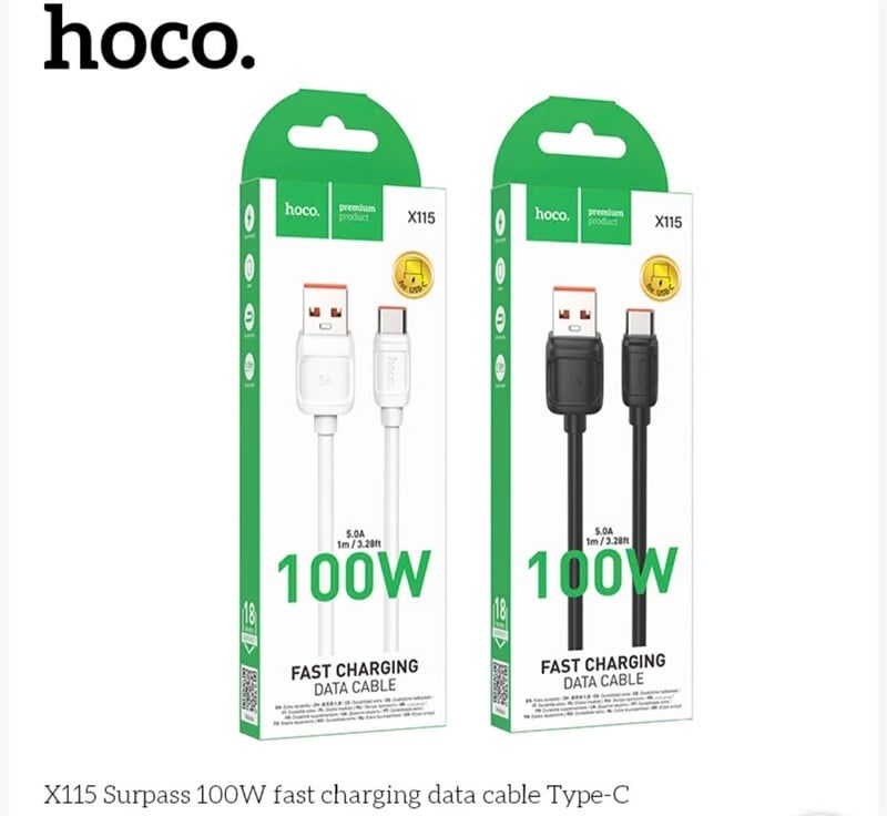 Cáp Sạc USB.C - Hoco X115 - 1m (sl20-1/30-2/50-3)