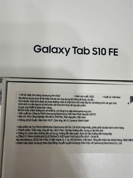 Cường Lực Samsung Tab - S10 FE / X520 / 10.9in / LCD