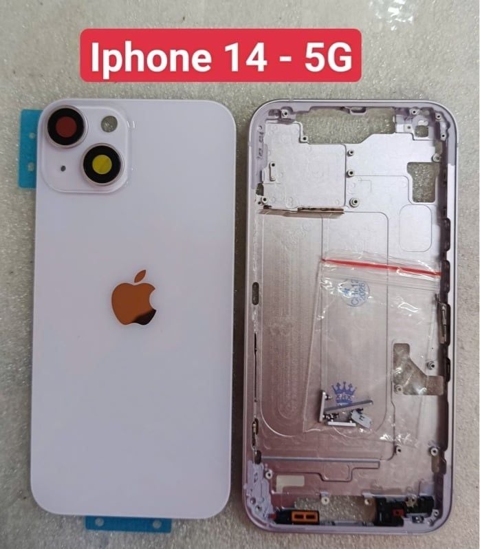 Vỏ Bộ Iphone 14 - 5G - Tím Zin (Full PK) (bản esim)