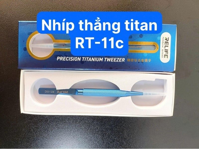 Nhíp Thẳng Titan Xịn - Relife RT - 11C
