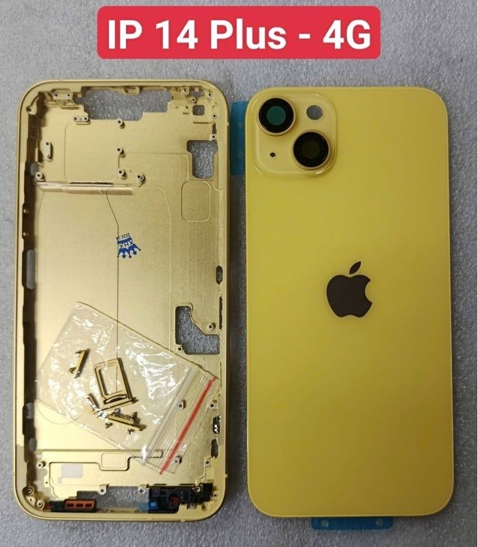 Vỏ Bộ Iphone 14 Plus - 4G Zin - Vàng ( Full PK )