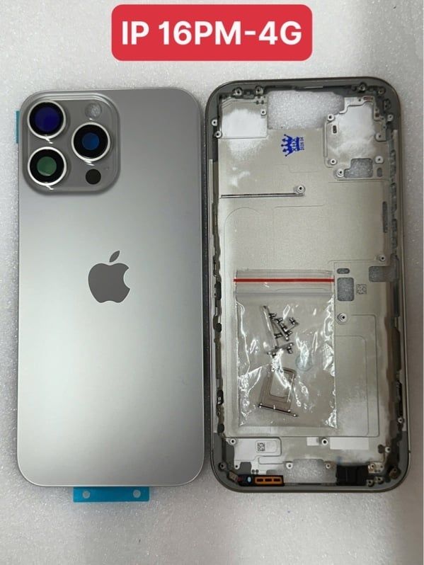 Vỏ Bộ Iphone 16 Pro Max - 4G Zin ( Full PK, có KS ) - Titan Tự Nhiên