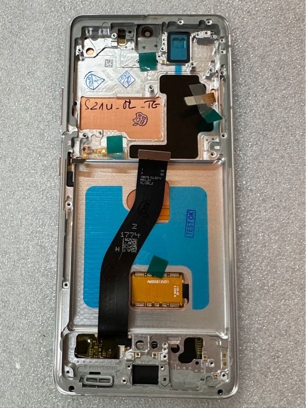 Màn Hình Samsung S21 Ultra / G998 - 2ic/ OLED- Khung- Phôi To - Trắng