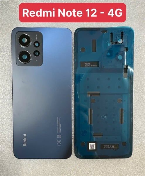 Lưng Xiaomi Redmi Note 12 - 4G Đen ( có KC )