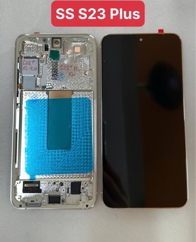 Màn Hình Samsung S23 Plus 2IC/ OLED Phôi To - Khung Bạc / S916/ S23+