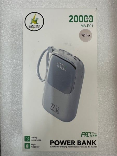 Pin Dự Phòng Maxitech MA - P01 - 20000mAh - Sạc Nhanh 22.5W