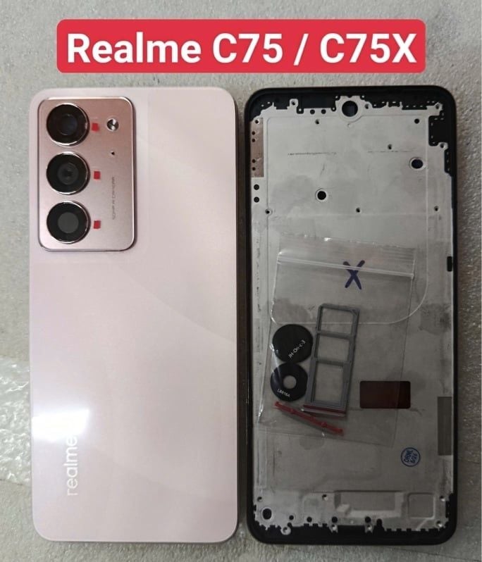 Vỏ Bộ Oppo Realme C75 / C75X - Hồng
