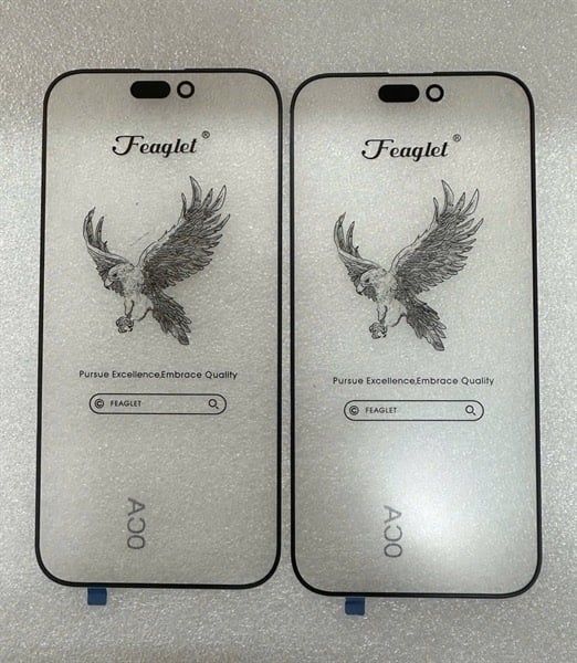 Kính Liền Keo Iphone 14 Pro Đen - Zin Đại Bàng