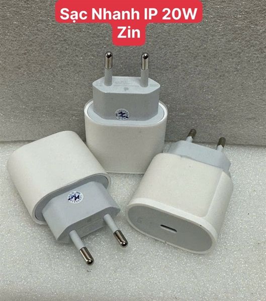 Cóc Sạc Nhanh Iphone 20W Zin Bóc Máy - Chân Tròn