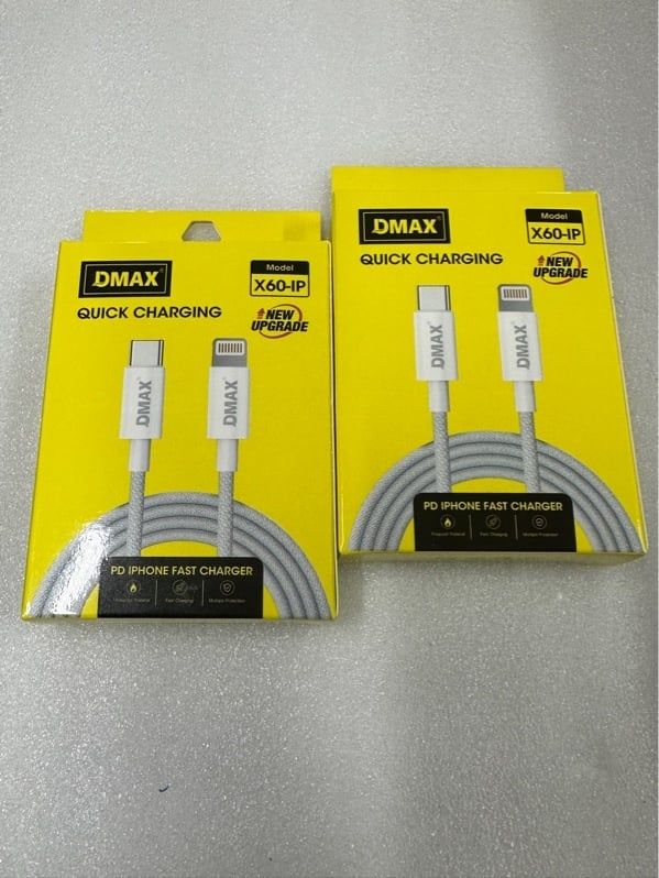 Cáp Sạc Dmax X60 - C.IP/ C.Lightning - dù 1m (sl10-1/20-3/30-4)