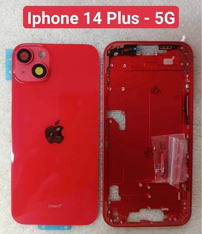 Vỏ Bộ Iphone 14 Plus - 5G Zin - Đỏ ( Full PK ) (+ Sạc Ko Dây)