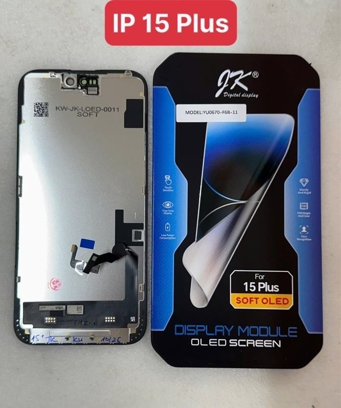 Màn Hình Iphone 15 Plus - JK / Oled Phôi Dẻo / ( sàn được ic )