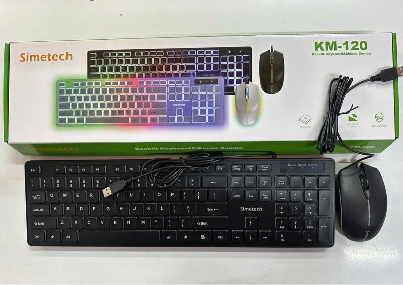 Combo Bàn Phím + Chuột Simitech KM - 120 ( có đèn Led )