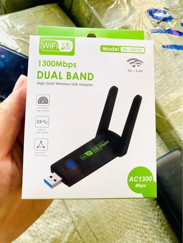 Bộ Thu Sóng USB Wifi Tốc Độ Cao 1300M - RE-1202/03