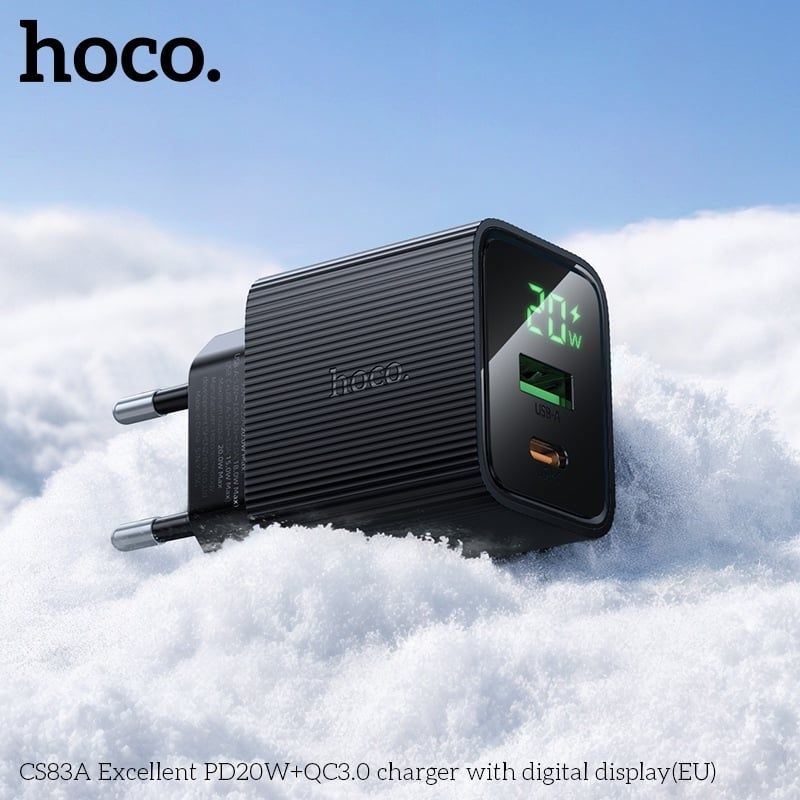 Cóc Sạc Nhanh - Hoco CS83A - PD20W (1 cổng USB + Type C)