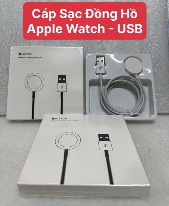 Cáp Sạc Đồng Hồ Apple Watch - USB (full box)