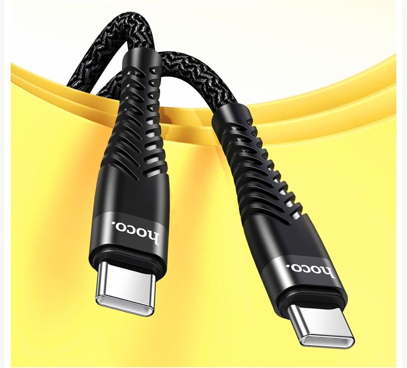 Cáp Sạc C2C - Hoco THM201 - dù 1m - PD60W (sl5-2/10-3/20-5)