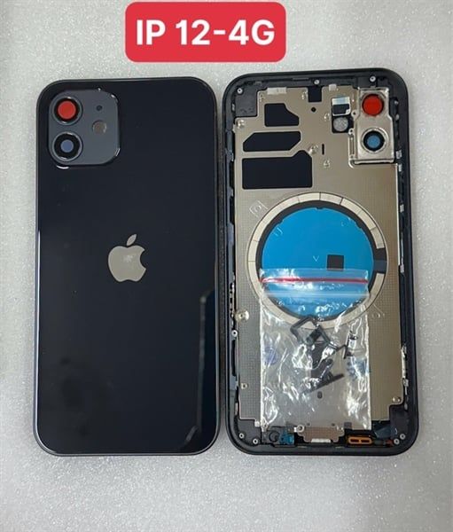 Vỏ Bộ Iphone 12 4G Zin - Đen (Full PK)