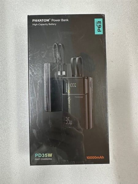 Pin Dự Phòng PHANTOM P63 Sạc Nhanh 35W Kèm Dây - 10000mAh