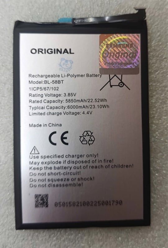 Pin TECNO BL - 58BT / Pova 4 / Pova Neo - 6000mAh