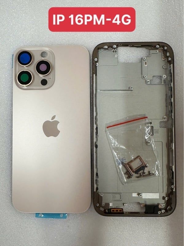 Vỏ Bộ Iphone 16 Pro Max - 4G Zin ( Full PK, có KS ) - Vàng