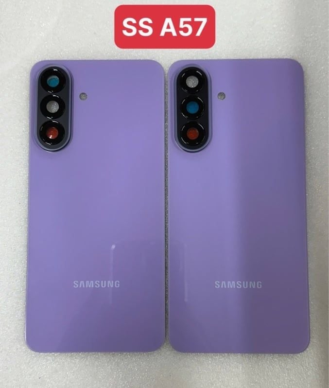 Lưng Samsung A57 Tím Zin + KC