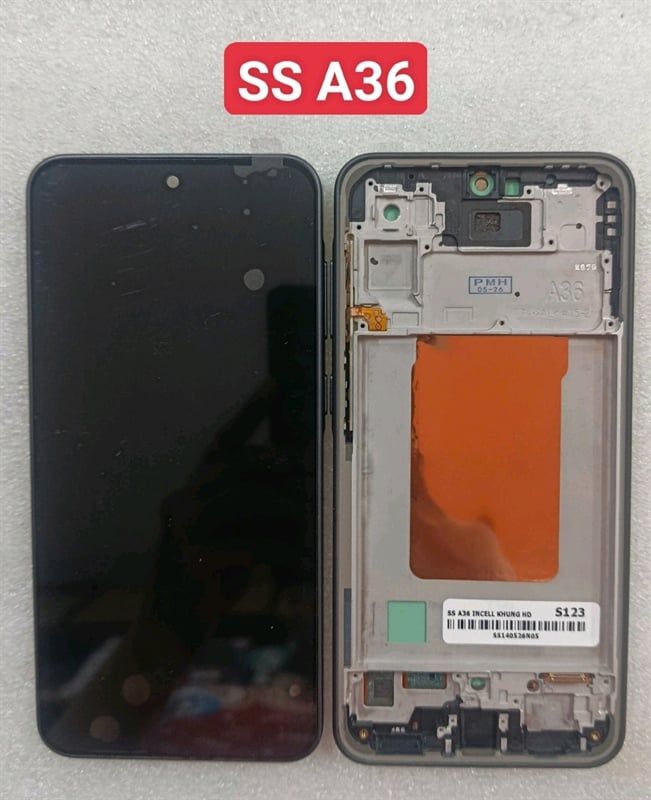Màn Hình Samsung A36 - Qx Khung Phôi To - Đen