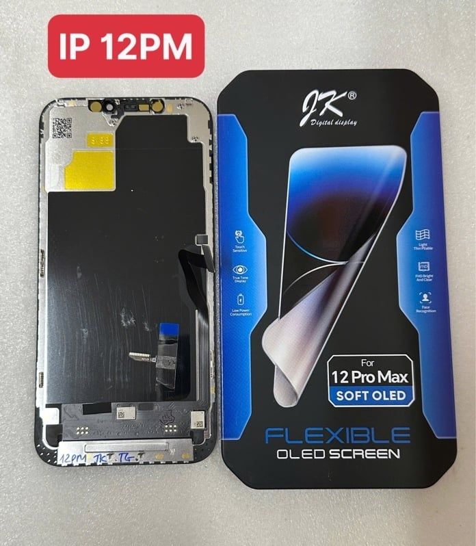 Màn Hình Iphone 12 Pro Max - JK / Oled Phôi Dẻo ( sàn được ic )