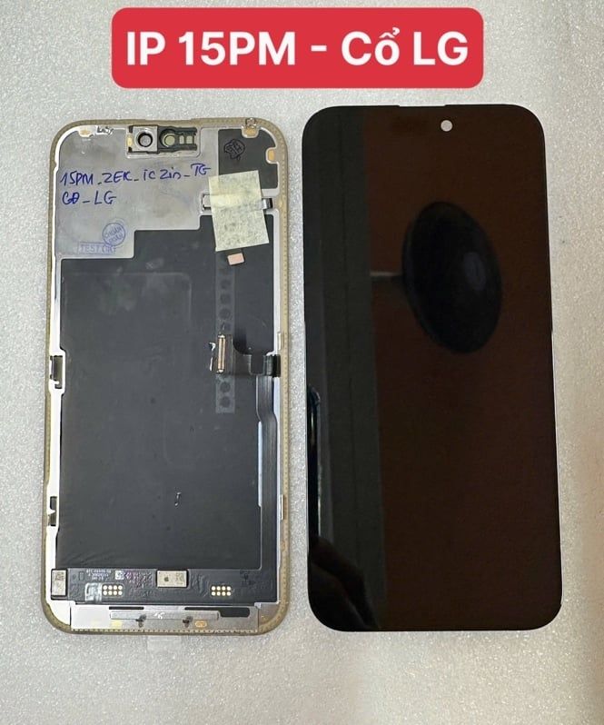 Màn Hình Iphone 15 Pro Max Zin - Ép Kính IC Zin - Cổ LG