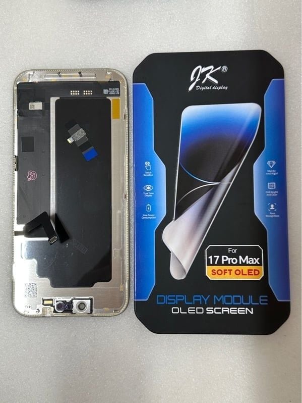 Màn Hình Iphone 17 Pro Max - JK / Oled Phôi Dẻo / 120HZ