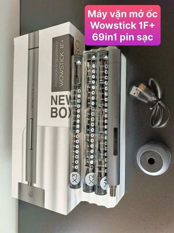 Máy Vặn - Mở Ốc 69in1 - WOWSTICK 1F+ (Pin Sạc)