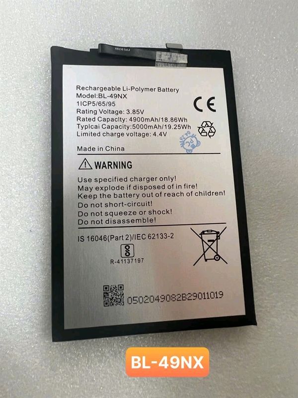 Pin Tecno BL - 49NX / Infinix Hot 40 / Hot 40i / Hot 30i / Smart 7 HD / Smart 8 - 5000mAh